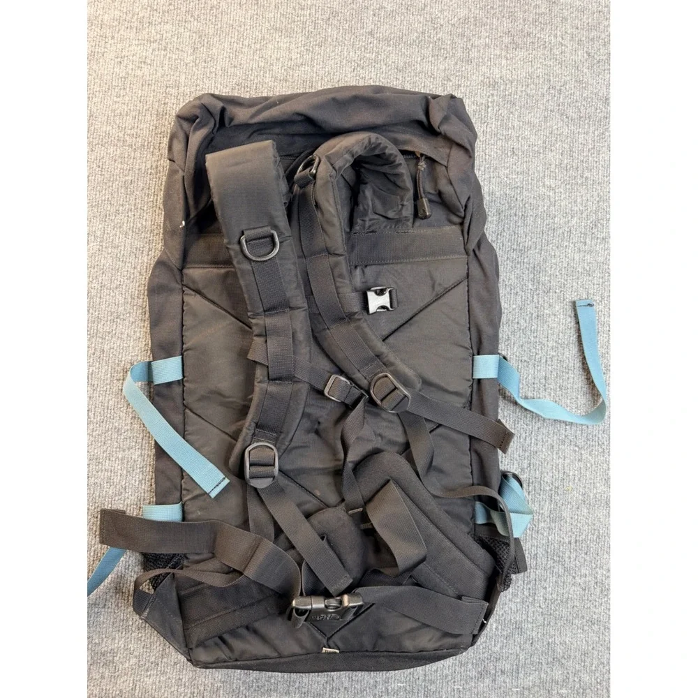 The North Face Backpack Black Blue Hiking Rucksack Technical Bag Y2K Vintage
